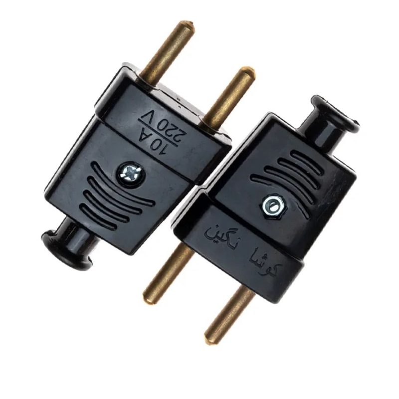 دوشاخه تخت میله برنجی کوشا نگین 3 خرید دوشاخه تخت میله برنجی کوشا نگین با ارسال سریع | فروشگاه چراغستان