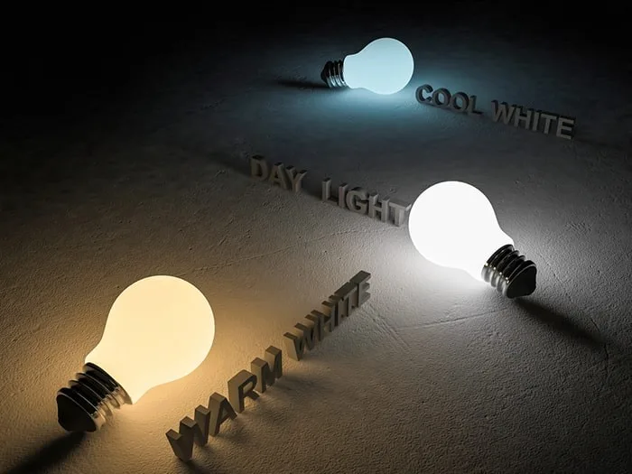 راهنمای جامع نورپردازی و خرید لامپ 3 کلوین نور یا دمای رنگ نور