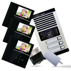 آیفون تصویری سه واحدی الکتروپیک با مانیتور 592