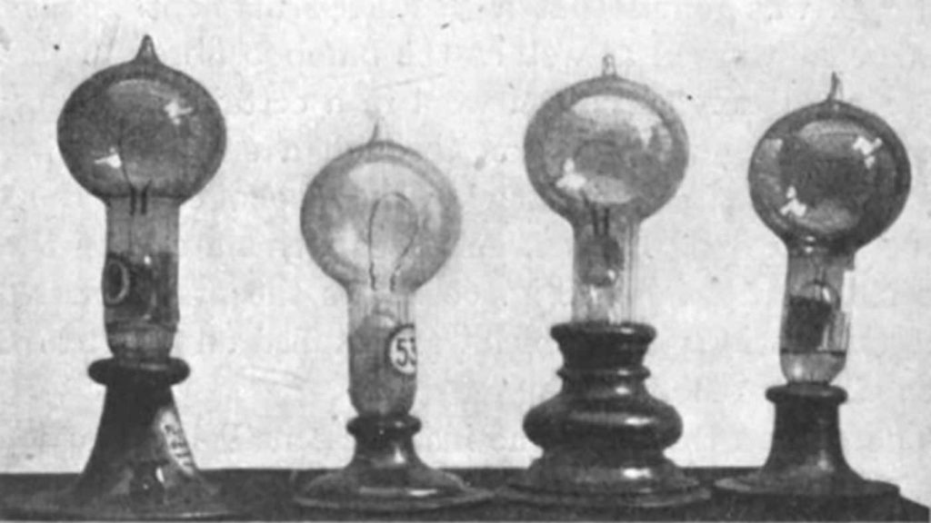 اولین لامپ ادیسون