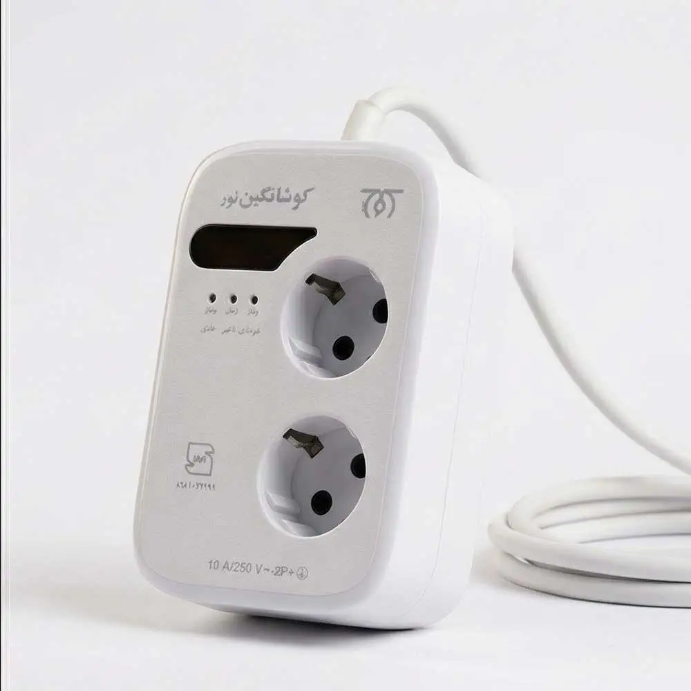 محافظ یخچال فریزر 2 خانه کوشا نگین دیجیتال 2 محافظ برق دیجیتال کوشا نگین نمایشگر ولتاژ