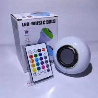 لامپ هوشمند و اسپیکر بلوتوثی مدل led music blub کد HB-61